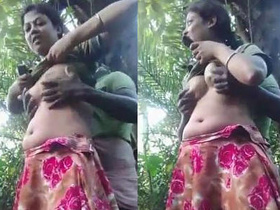 Desi bhabhi gets anal fucked in the forest with lover and pure Bengali audio