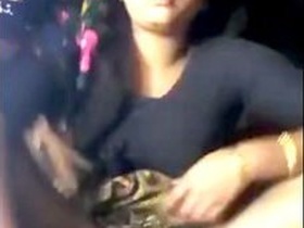 Indian wife with big tits and sexy pussy teases in village