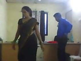 Mature office girl gets caught on camera having sex