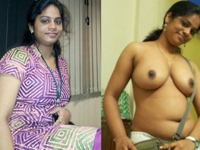 Mallou, a busty working girl, goes nude