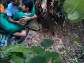South Indian teen strips and gets fucked on a banana farm