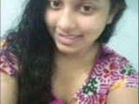 Bangladeshi girl masturbates on video call with her pussy exposed