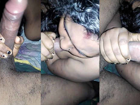 Desi Aunty gives a Tasty Blowjob