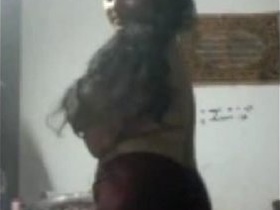 Afreen's sensual desi girl performance with African lover