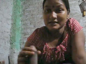 Village bhabhi gives a handjob and masturbates