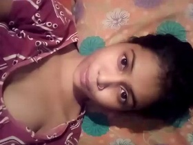 Cute Indian girl reveals her perky boobs