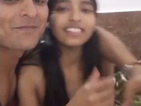 Young lover in hotel: Passionate encounter