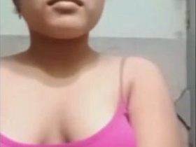 Cute Indian girl flaunts her perky boobs