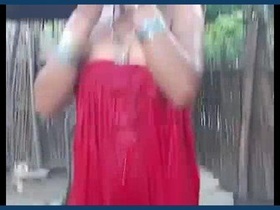 Indian girl in open hower lingerie