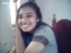 Indian amateur boob presses her soft thighs