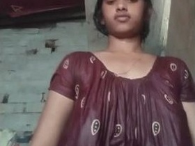 Nepali babe Randi gets naughty and shows her big boobs
