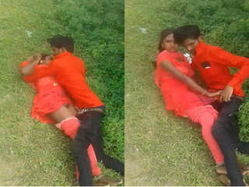 Desi couple caught in the act of outdoor fucking