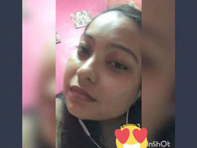 Young girl flaunts her breasts and vagina in a steamy video