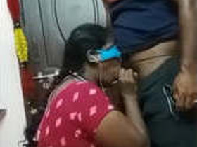 The horny young bull takes advantage of the first opportunity to have sex with the older Tamil auntie