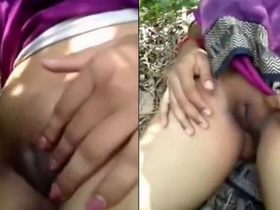 Tamil village beauty enjoys outdoor sex