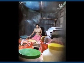 Desi aunt flaunts her big breasts and curves in a village setting