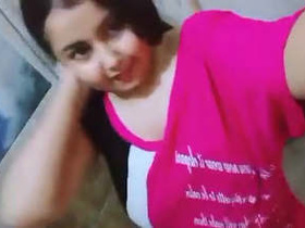 Horny babe gets naughty in the bathroom