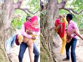 Indian couple engages in outdoor sexual activity