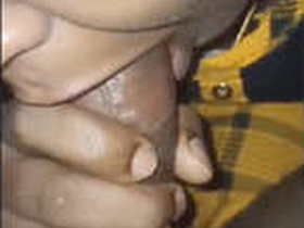 Indian bhabhi gives a blowjob in a video