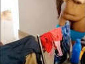 Indian Tamil couple in casual clothes during sex