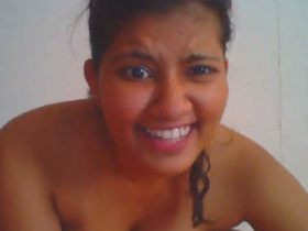 A cute teenage girl creates a sensual video for her boyfriend
