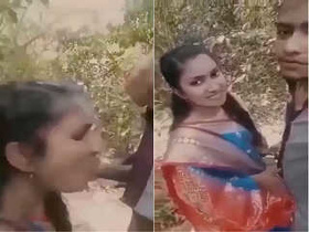 Indian couple's outdoor romance and blowjob in HD