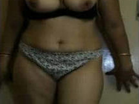 Horny Indian wife from South Andhra reveals her body in a strip show