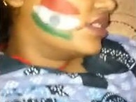 Desi woman gets facial after intense fucking