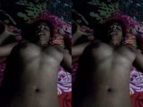 Tamil girl with big boobs captures her boyfriend's first time recording