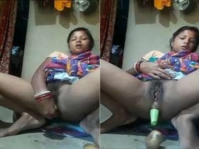 Desi girl masturbates with pleasure
