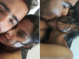 Desi couple indulges in passionate kissing in a sensual video