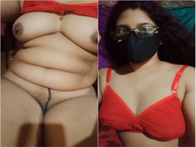 Exclusive video of a village girl baring her natural breasts and pussy