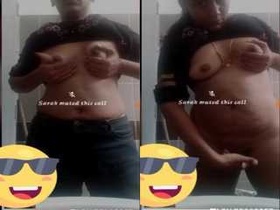 Curvy South Indian wife flaunts her big boobs and pussy