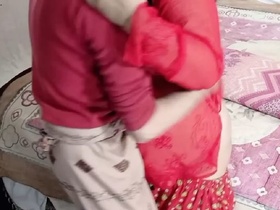 Desi father-in-law fucks his wife in the ass with clear Hindi audio