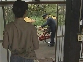 Asian housewife and JPN postman engage in steamy sex