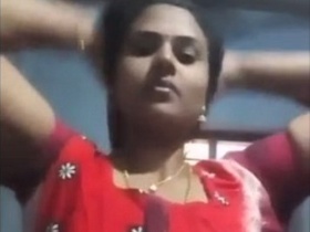 Solo performance of a busty Mallu in a nude video