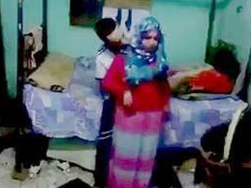 Cute hijabi girl gives blowjob and gets fucked by her boyfriend