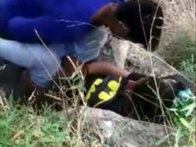 A couple's steamy jungle adventure with their girlfriend