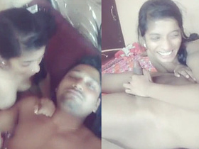 Cute Indian girlfriend gives a romantic blowjob to her lover