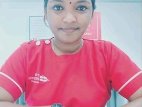 Tamil wife flaunts her body in solo video