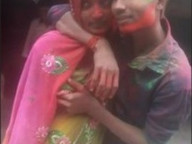 Celebrating Holi with a Beautiful Bhabi