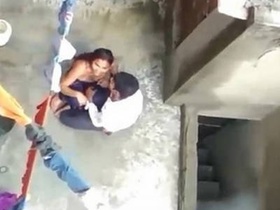 Desi girl gets fucked by the owner while being spied on