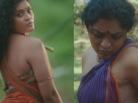 Mahathi Bikshu's sexy performance with no blouse and showing off her armpits in a romantic song