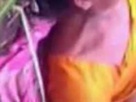 Desi aunty and lover have steamy outdoor sex in village