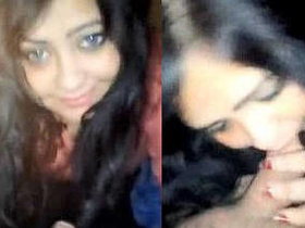 Beautiful Indian girl enjoys sucking a big cock like a Lollipop