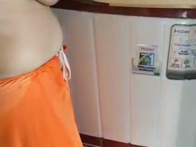 Mature woman caught in the nude