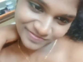 Tamil girl bares her breasts